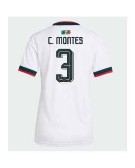 Billige Fotballdrakt Mexico Cesar Montes #3 Replika Bortedrakt Dame VM 2026 Kortermet Billige Fotballdrakt Mexico Cesar Montes #3 Replika Bortedrakt Dame VM 2026 Kortermet